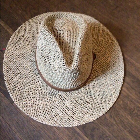 New  ! Wyeth Rare Natural Straw Rancher Hat - Picture 1 of 6